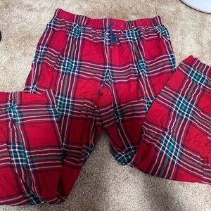 Red Plaid Pajama Pants